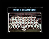 1971 Topps #1 Orioles World Champions VG to VG-EX+