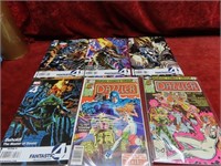 (6)Fantastic 4 & Dazzler comic books.