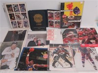 Various autographed pieces 8x10 photos (Wayne