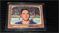 1966 67 Topps Hockey Arnie Brown #90
