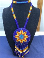 Indigenous inspired beaded necklace