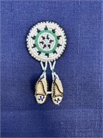 Native American inspired Beaded pin