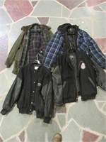 FOUR MEN'S INSULATED JACKETS L & XL & SHOES S:10
