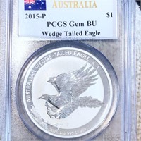 2015-P Wedge Tailed Eagle PCGS - GEM BU