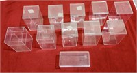 11 Plastic Display Cases