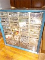 26 Drawer Hardware Caddy w/Contents