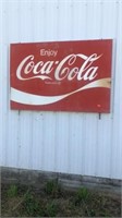 Metal Coca Cola Sign 66” Wide & 44” Tall