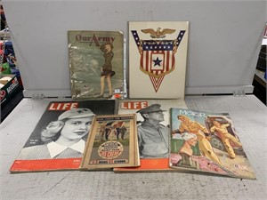 WWII Era Life Magazines and Other Booklets