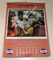 1944 Pepsi Cola Double Dot Advertising Calendar