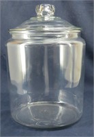 Large Vintage Glass General Store Candy Jar w/ Lid
