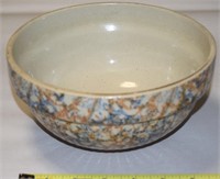 Antique Spatter Stoneware Crock Mixing Bowl 7.5d