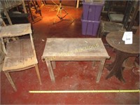 3pc Vintage Wood Tables - Project Furniture
