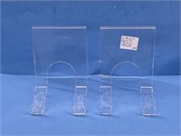 2 Acrylic Plate / Platter Stands
