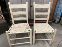 (2) Antique 1800s chairs