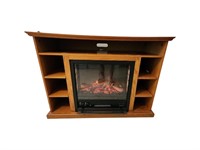 Electric Fireplace with Cabinet
