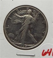 1934 Walking Liberty half dollar.