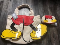 Vintage Mickey Mouse Disney Tote and Pouch