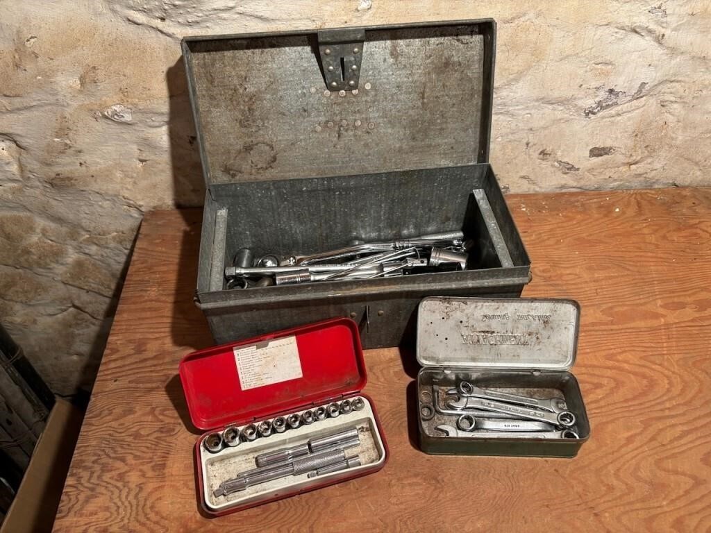 Vintage Socket Sets in Metal Tins