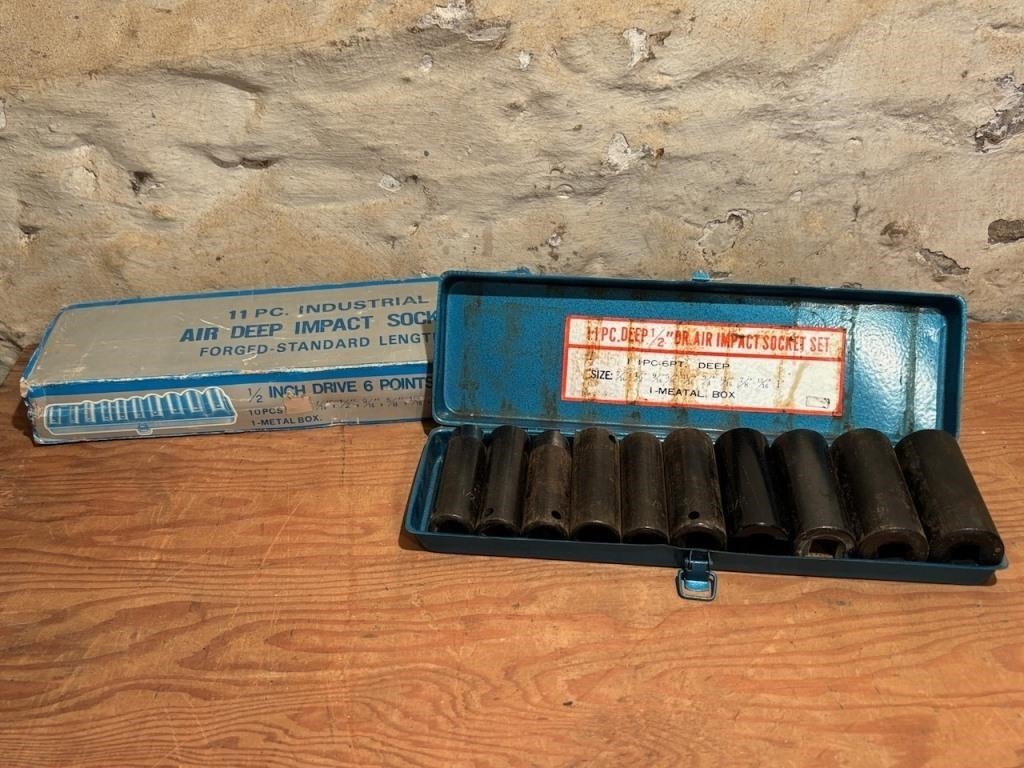 11 Piece Industrial Air Deep Impact Socket Set