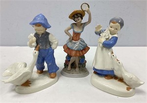 Three Ceramic Figurines