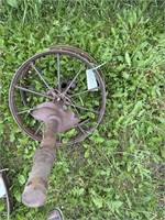 Antique Steel Wheel Axle