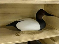 Carved Duck Decoy Signed And Dated As Shown