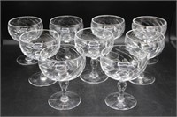 Webb Corbett Crystal Champagne Glasses