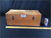 Wood box with Japanese writing
