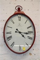 38" Oval Wall Clock Working