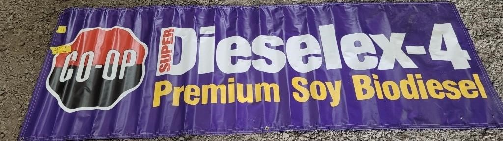 Dieselex4 banner,  2 side, 2.5'x7.5'