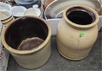 2 Stoneware Crocks