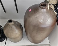 2 Stoneware Jugs (as is)