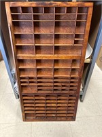 Large wood printers drawers/shadow box