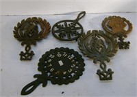 Five Older Cast Iron Trivets