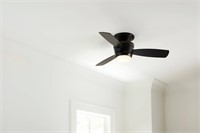 $120  Harbor Breeze 44-in Black LED Ceiling Fan