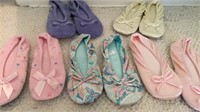 Ladies Isotoner Slippers Size S 5-6 (5 pair)