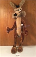 Wiley coyote stuffed animal 4 feet tall
