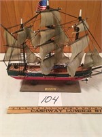 Whaling ship "Wanderer" 1898--20 inches long 15