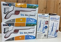 Wii, chargeurs de manettes+ 2 guns Wu compatibles