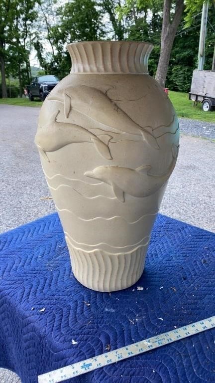 Large Dolphin Vase