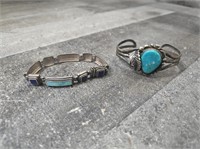 Silver .925 Turquoise Jewelry Bracelet Lot