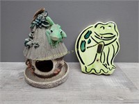 Frog Birdhouse & Light Cover