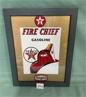 Texaco Fire Chief picture w/original patches