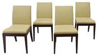(4) CHRISTIAN LIAIGRE HOLLY HUNT LEATHER CHAIRS