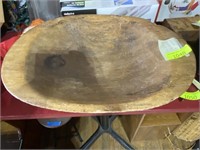 Antique Large Wooden Dough bowl