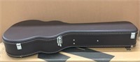 ELECTRIC/ ACOUSTIC GUITAR HARD CASE, BROWN/GREEN