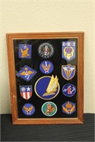 Outstanding Framed Patch Lot Behind Glass