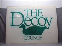 Vintage "The Decoy Lounge" PG County Outdoor Sign