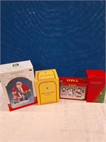 Fabric Mache Santa And Other Figures
