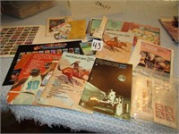 100'S OF STAMPS- MASTER WORKS, SPACE, SPORTS,